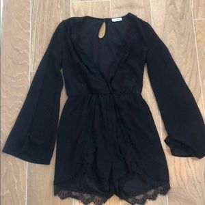 Black race romper